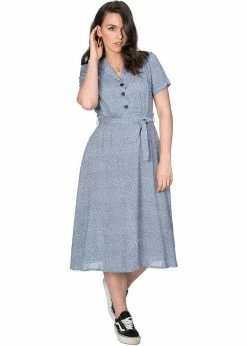 Banned Ditzy Floral 40's Shirt Dress Blue -succubu shop banned DR16262 ditzy floral dress blue 3 367db9f4 26c7 4669 81b2 089105d7fcd7 1024x1024