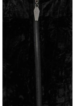 Banned Big Crush Hoodie Velvet 60's Dress Black -succubu shop banned DR16435 big crush hoodie dress blk 1 1024x1024