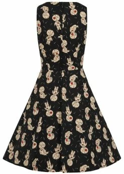 Banned Voodoo 50's Swing Dress Black -succubu shop banned DR16581 voodoo swing dress blk 2 1024x1024