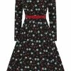 Collectif Meg Swallows & Cherries 50's Swing Dress Multi