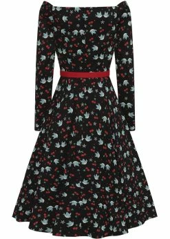 Collectif Meg Swallows & Cherries 50's Swing Dress Multi -succubu shop collectif AW200820A meg swallows cher dress 2 dccc3dbe 1506 47a3 98a4 4f959fad1614 1024x1024