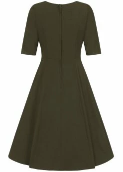 Collectif Barker 40's Swing Dress Green -succubu shop collectif AW200825A barker dress grn 2 ccbb9178 5541 44b1 a491 dcbcc6453446 1024x1024