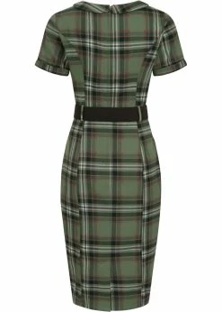 Collectif Pavel Dales Check 40's Pencil Dress Green -succubu shop collectif AW210703B pavel dales pencil dress grn 2 4460b95a ae84 4566 8216 65aea062b01c 1024x1024