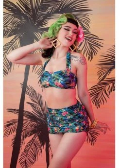 Collectif X Playful Promises Jungle Bikini Top Multi Colour