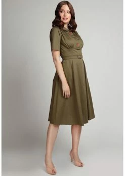 Collectif Doriane Strawberry 40's Swing Dress Green -succubu shop collectif SS200836B doriane straw swing dress grn 1 910fd39a 96e3 4e3e a935 8b1ec7b56c91 1024x1024