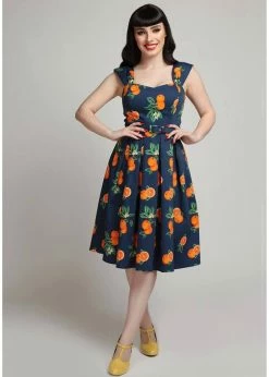 Collectif Jill Oranges 50's Swing Dress Navy 8 Collectif Jill Oranges 50's Swing Dress Navy -succubu shop collectif SS200849A jill oranges sw dress nav 4 1024x1024