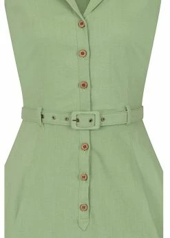 Collectif Caterina 50's Sleeveless Swing Dress Green -succubu shop collectif SS200851A caterina sleeveless dress grn 1 1024x1024
