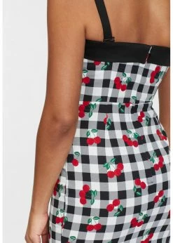 Collectif Kiana Gingham Cherries 50's Pencil Dress Black -succubu shop collectif SS210706C kiana gingham cherries dress blk 8 1024x1024