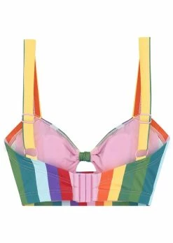 Collectif Rainbow Stripes 60's Bikini Top Multi Colour -succubu shop collectif SS212201A rainbow stripes bikini top mul 2 7984eb20 39b4 44f9 9864 19ab38085fe6 1024x1024