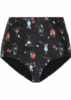 Collectif Cocktail Menu 50's Bikini Brief Black