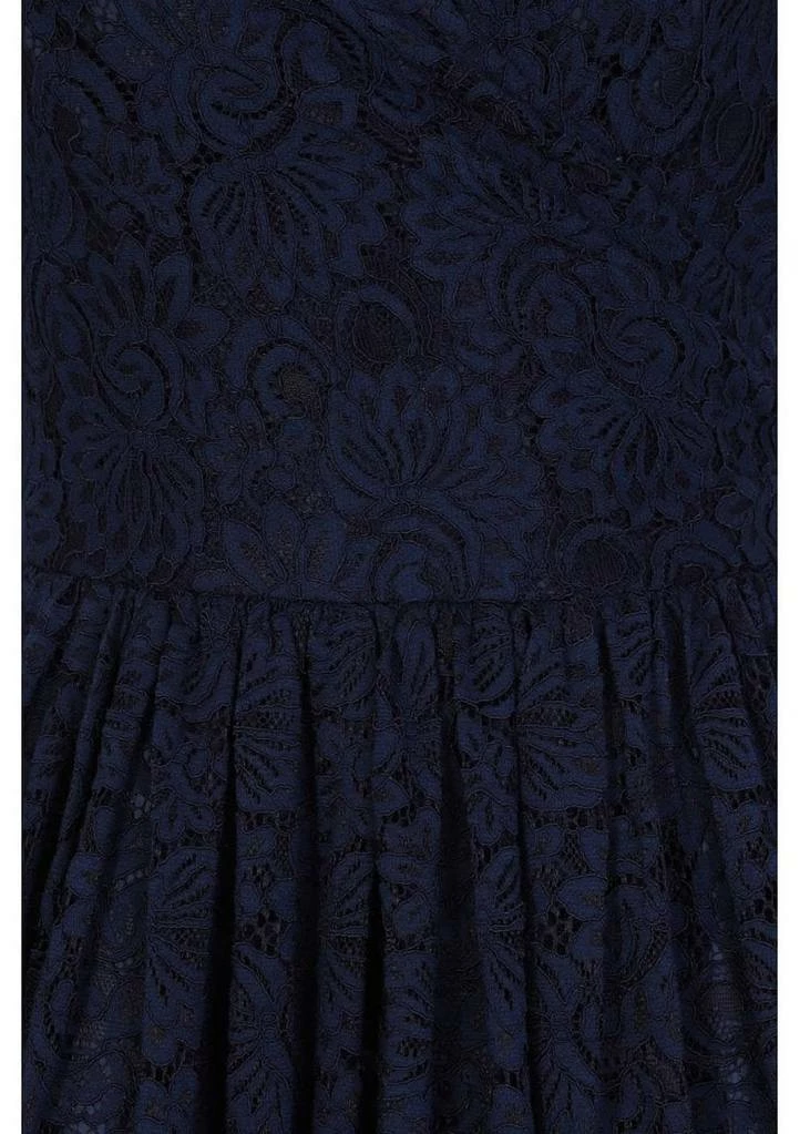 Collectif Nina Lace 50's Swing Dress Navy 3 Collectif Nina Lace 50's Swing Dress Navy - Image 3