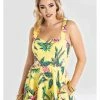 Hell Bunny Kalani 50's Swing Dress Yellow