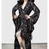 Killstar Asperity Bat Robe Black