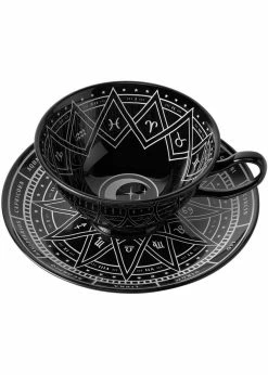 Killstar Zodiac Cup & Saucer Black