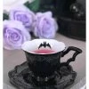 Killstar After Midnight Tea Cup & Saucer Black