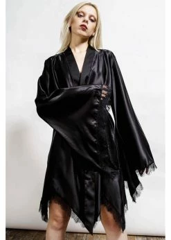 Killstar Devil's Lullaby Robe Black