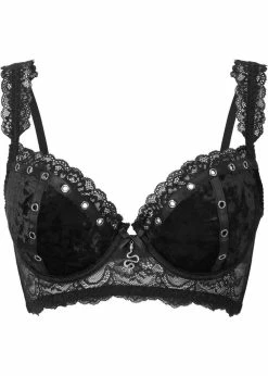 Killstar Sacred Spirits Velvet Bralet Black