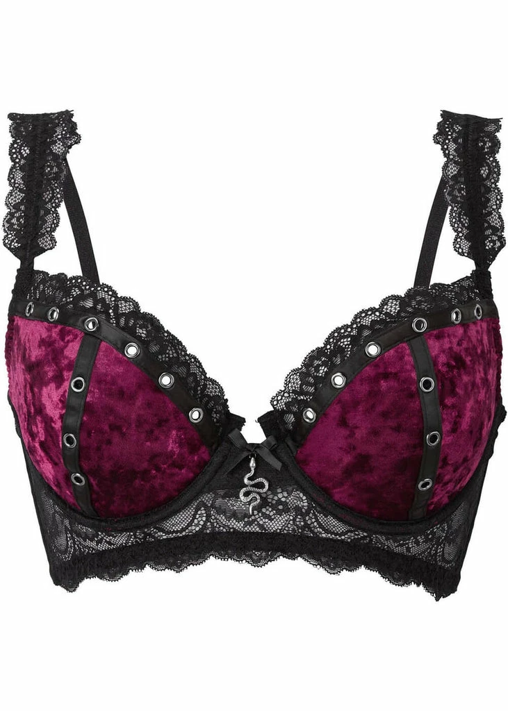 Killstar Sacred Spirits Velvet Bralet Bloodred 1 Killstar Sacred Spirits Velvet Bralet Bloodred