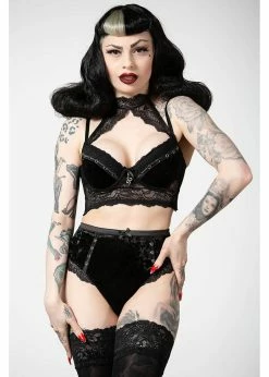 Killstar Mercy Lace Panty Black