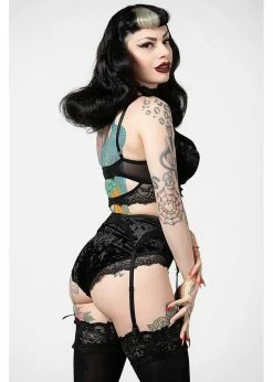 Killstar Mercy Lace Garter Belt Black -succubu shop killstar KSRA005384 mercy garter belt blk 4 1024x1024