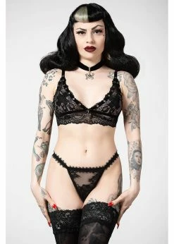 Killstar Etienne Lace Bralet Black -succubu shop killstar KSRA005386 etienne braley blk 3 1024x1024