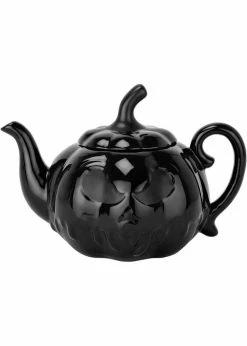 Killstar Jack O'Lantern Teapot Black
