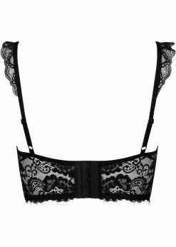 Killstar Wicked Wild Rose Mesh BH Black -succubu shop killstar KSRA005509 wicked rose mesh bra blk 1 1024x1024