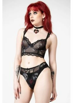 Killstar Wicked Wild Rose Mesh BH Black -succubu shop killstar KSRA005509 wicked rose mesh bra blk 3 1024x1024