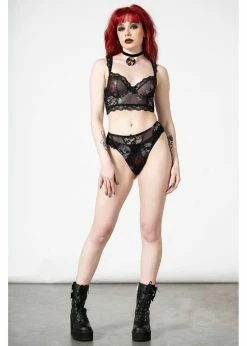 Killstar Wicked Wild Rose Mesh BH Black -succubu shop killstar KSRA005509 wicked rose mesh bra blk 5 1024x1024