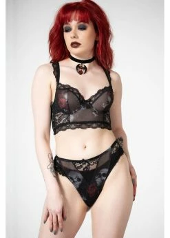 Killstar Wicked Wild Rose Mesh Panty Black -succubu shop killstar KSRA005510 wicked rose mesh panty blk 0 1024x1024