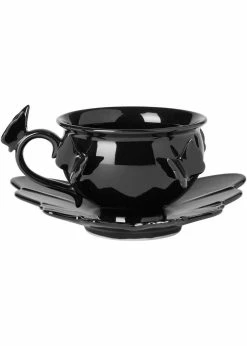 Killstar Darkspell Teacup & Saucer Black