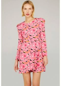 Minueto Maki Sushi 80's Dress Pink