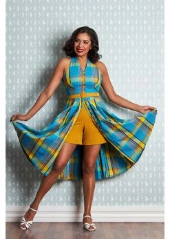 Miss Candyfloss Basillia Sun Tartan 50's Swing Dress Yellow -succubu shop miss candyfloss 1278tar basillia sun dress yel 0 1024x1024
