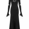 Punk Rave Minerva Rose Maxi Dress Black