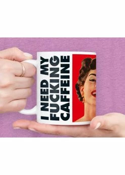 Retro Fun I Need Caffeine Mug Multi
