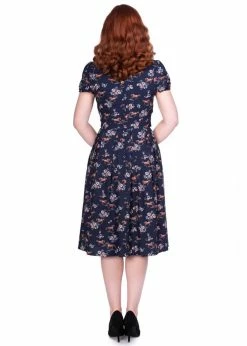 Sheen Wild Horses 40's Dress Navy -succubu shop sheen RGD2026 wild horses dress navy 0 1024x1024