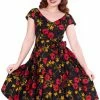 Sheen Minal Floral 50's Swing Dress
