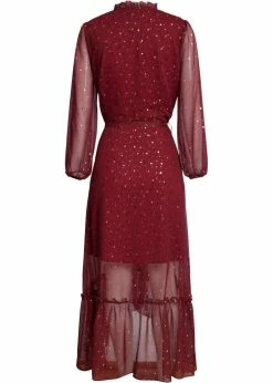 Smashed Lemon Festive Feast 70's Maxi Dress Red Black -succubu shop smashed lemon 21604 festive feast maxi dress 1 1024x1024