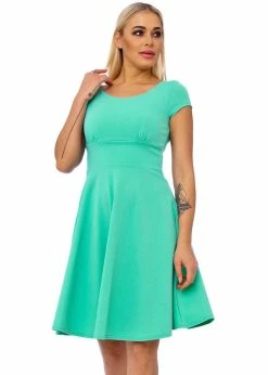 Succubus Tiffany 60's Swing Dress Mint