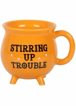 Succubus Stirring Up Trouble Cauldron Mug Orange