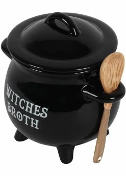 Succubus Witches Broth Cauldron Tureen With Spoon Black -succubu shop succubus FI 58538 broth cauldron blk 0 847fb533 06b2 433b 828b 8b35a1481536 1024x1024