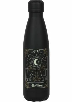 Succubus The Moon Tarot Metal Waterbottle Black
