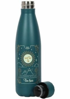 Succubus The Sun Tarot Metale Waterbottle Green -succubu shop succubus FT 57222 sun tarot waterbottle grn 2 1024x1024
