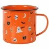Succubus Halloween Enamel Mug Orange