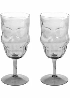Succubus Gifts Skull Set Wineglasses