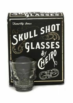 Temerity Jones Skull Set 4 Shot Glasses