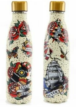 Temerity Jones Tattoo Metal Waterbottle Multi