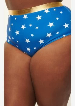 Unique Vintage X DC Comics Wonder Woman Bikini Bottom Blue -succubu shop unique vintage CZ158NB dc wonder woman bikini bottom bl 5 1024x1024