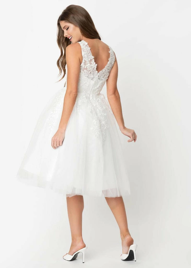 Unique Vintage Unique Vintage Monte Carlo 50’s Wedding Dress Ivory - Image 3