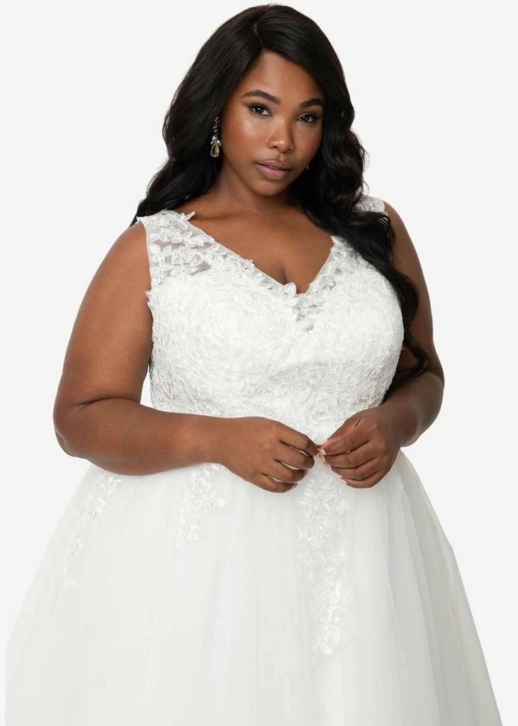 Unique Vintage Unique Vintage Monte Carlo 50’s Wedding Dress Ivory - Image 6
